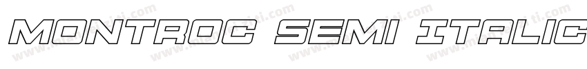 Montroc Semi Italic Semi Italic字体转换